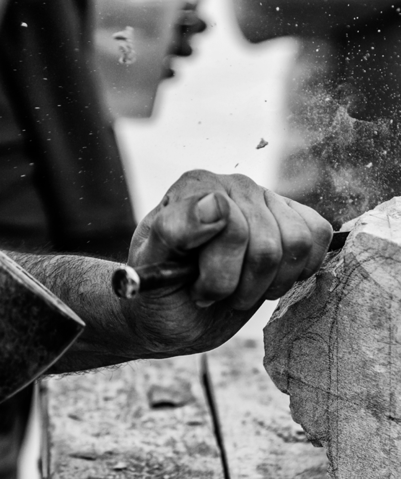 Marble carving craftsmanship